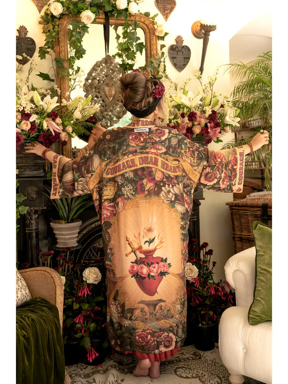 Market of stars Courage Dear Heart Boho Kimono Opera  Duster - Stay Wild Collective  Kimono