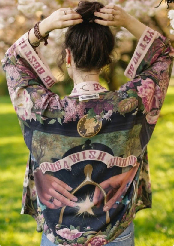 Market of Stars Make a Wish Pixie Duster Bamboo Kimono - Stay Wild Collective  Kimono