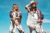 Market Of Stars Moonstruck Bamboo Kimono - Stay Wild Collective  Kimono