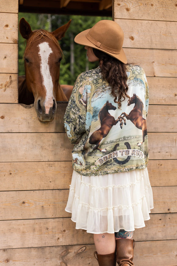 Market of Stars Born to Run Pixie Duster (Cropped Length) - Stay Wild Collective  Kimono
