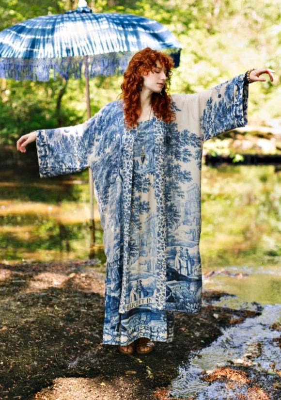 Market of Stars Let the Light in Opera Duster Bamboo Kimono - Stay Wild Collective  Kimono Outerwear