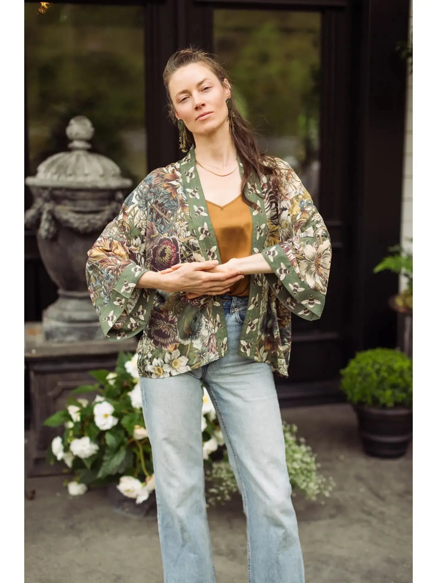 Market of stars Love Grows Wild Floral Bamboo Pixie Duster - Stay Wild Collective  Kimono