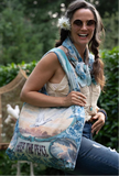 Market Of Stars Peace Out Linen Tote Bag with Doves and Sunrise - Stay Wild Collective  bag