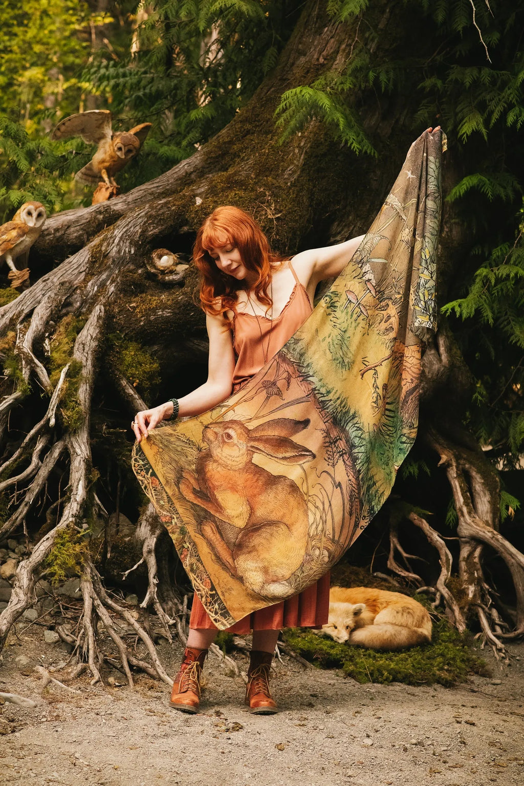 Market of stars woodland wisdom scarf - Stay Wild Collective  