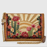 Mary Francis desert sunrise cactus and floral crossbody - Stay Wild Collective  
