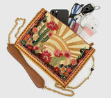 Mary Francis desert sunrise cactus and floral crossbody - Stay Wild Collective  