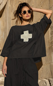 MEG BY DESIGN DOMINIQUE TOP - COTTON TWILL - Stay Wild Collective  