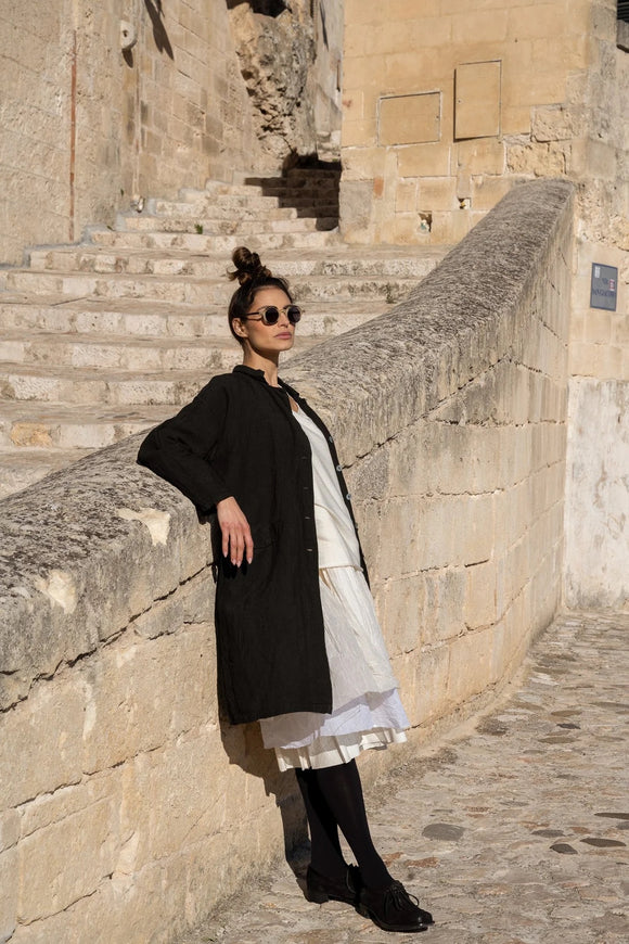 Meg by Design Piaf Coat Linen - OS - Stay Wild Collective  