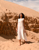 Meg by Design  Muskan Dress- Cotton & Linen | White | Black - Stay Wild Collective  Dress
