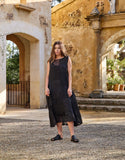 Meg by Design  Muskan Dress- Cotton & Linen | White | Black - Stay Wild Collective  Dress