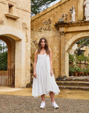 Meg by Design  Meera Dress - Cotton & Silk | White | Black - Stay Wild Collective  Dress