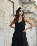 Meg by Design Lidia Dress - Linen & Lace | White | Black - Stay Wild Collective  Dress