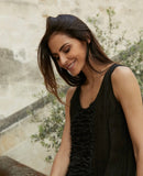 Meg by Design Lidia Dress - Linen & Lace | White | Black - Stay Wild Collective  Dress