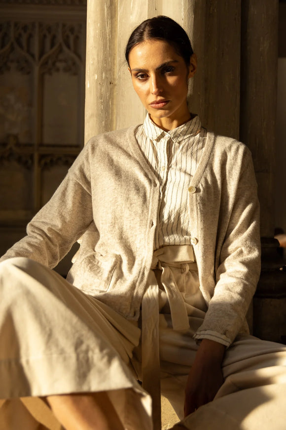 Freya Cardigan 100% Wool - Cream - Stay Wild Collective  Dresses