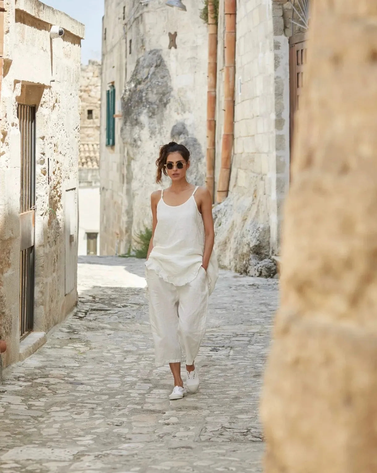 Meg by Design  Elisa (Suri) Slip - Linen | Warm White | Black - Stay Wild Collective  Dress