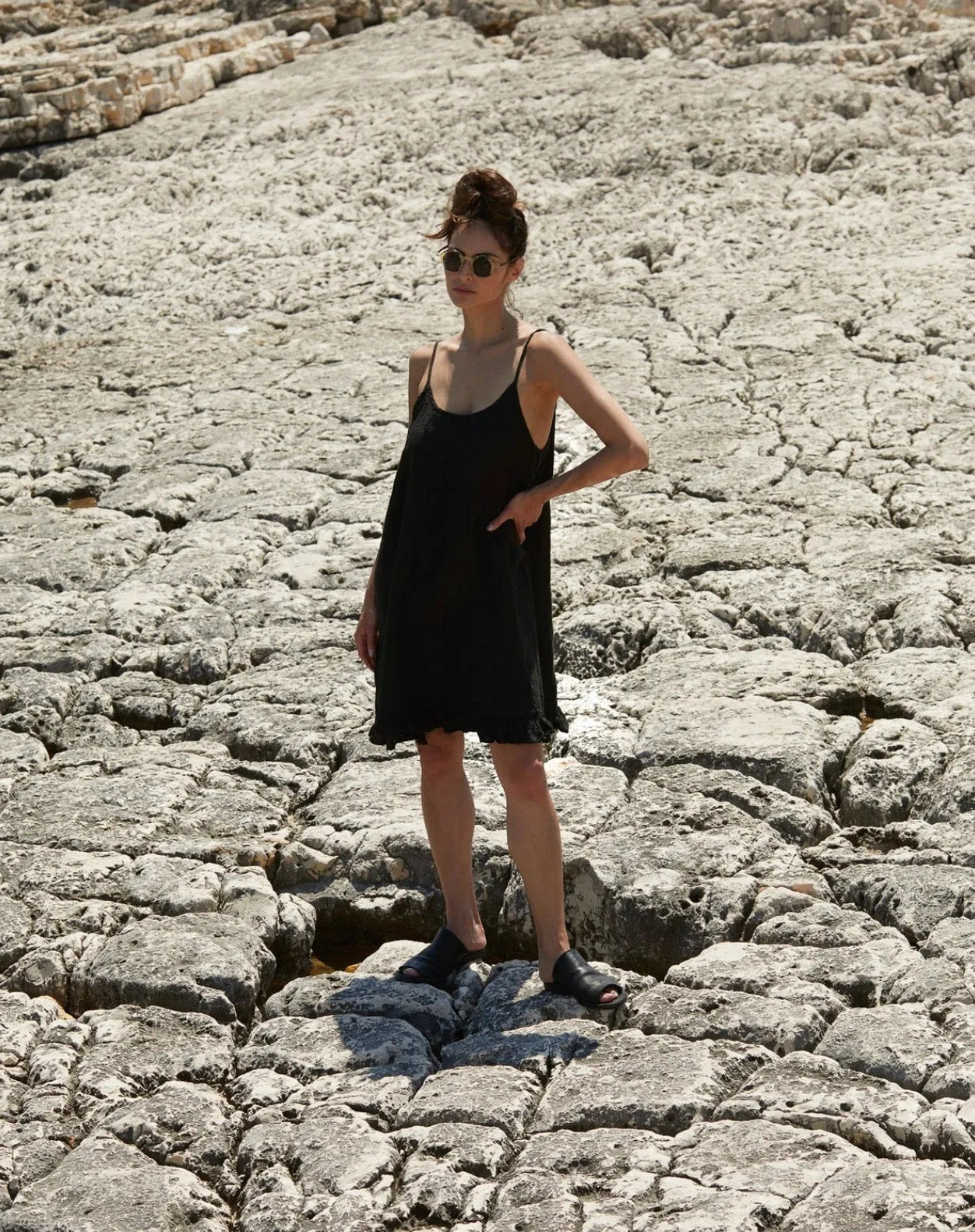 Meg by Design  Elisa (Suri) Slip - Linen | Warm White | Black - Stay Wild Collective  Dress