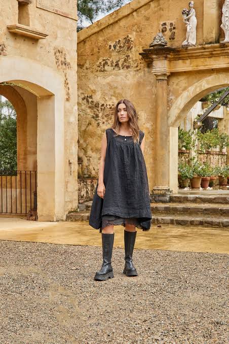 Nila dress linen gauze meg by design - Stay Wild Collective  