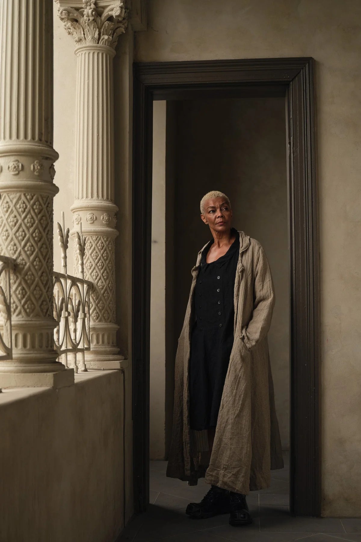  Meg by design Oliver coat raw linen - Stay Wild Collective  