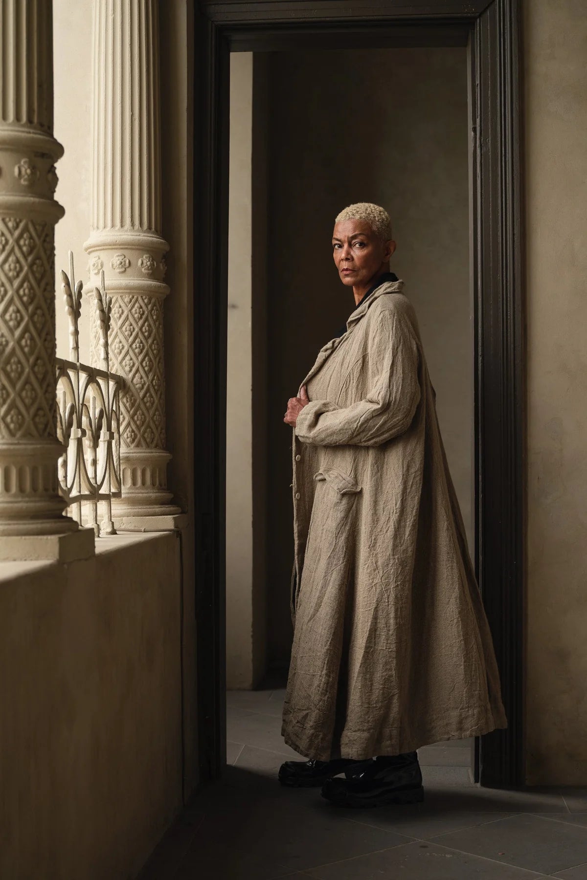  Meg by design Oliver coat raw linen - Stay Wild Collective  