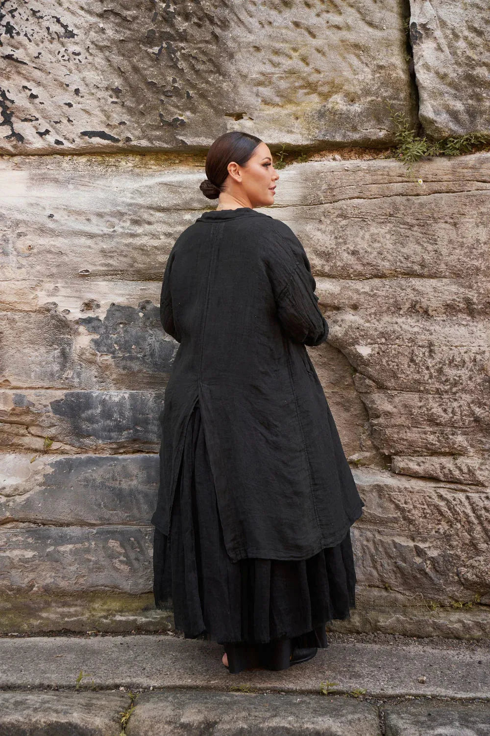  Meg by design Piaf coat linen - Stay Wild Collective  