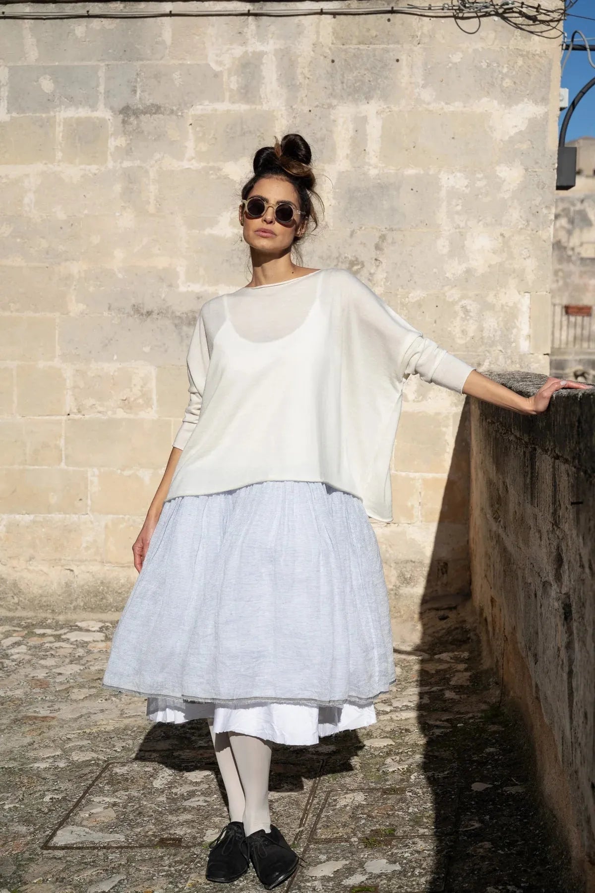 Meg by design AMÉLIE TUTU SLIP SHORT - GAUZE LINEN - Stay Wild Collective  slip dress