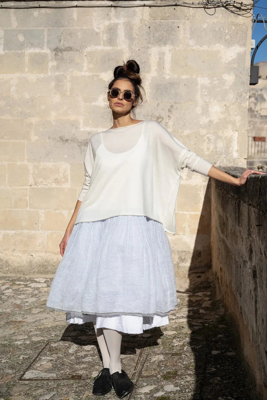 Meg by design AMÉLIE TUTU SLIP SHORT - GAUZE LINEN - Stay Wild Collective  slip dress