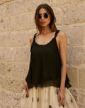 Meg by Design  Alessia Cami - Silk | White | Black - Stay Wild Collective  Top
