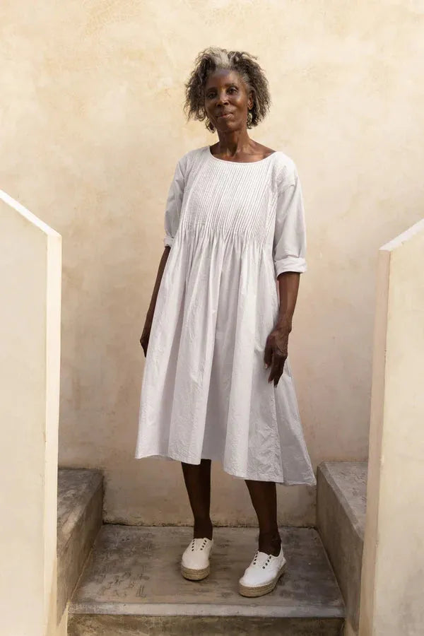 Meg by design Asili Dress- Cotton Poplin Ice - Stay Wild Collective  Dress