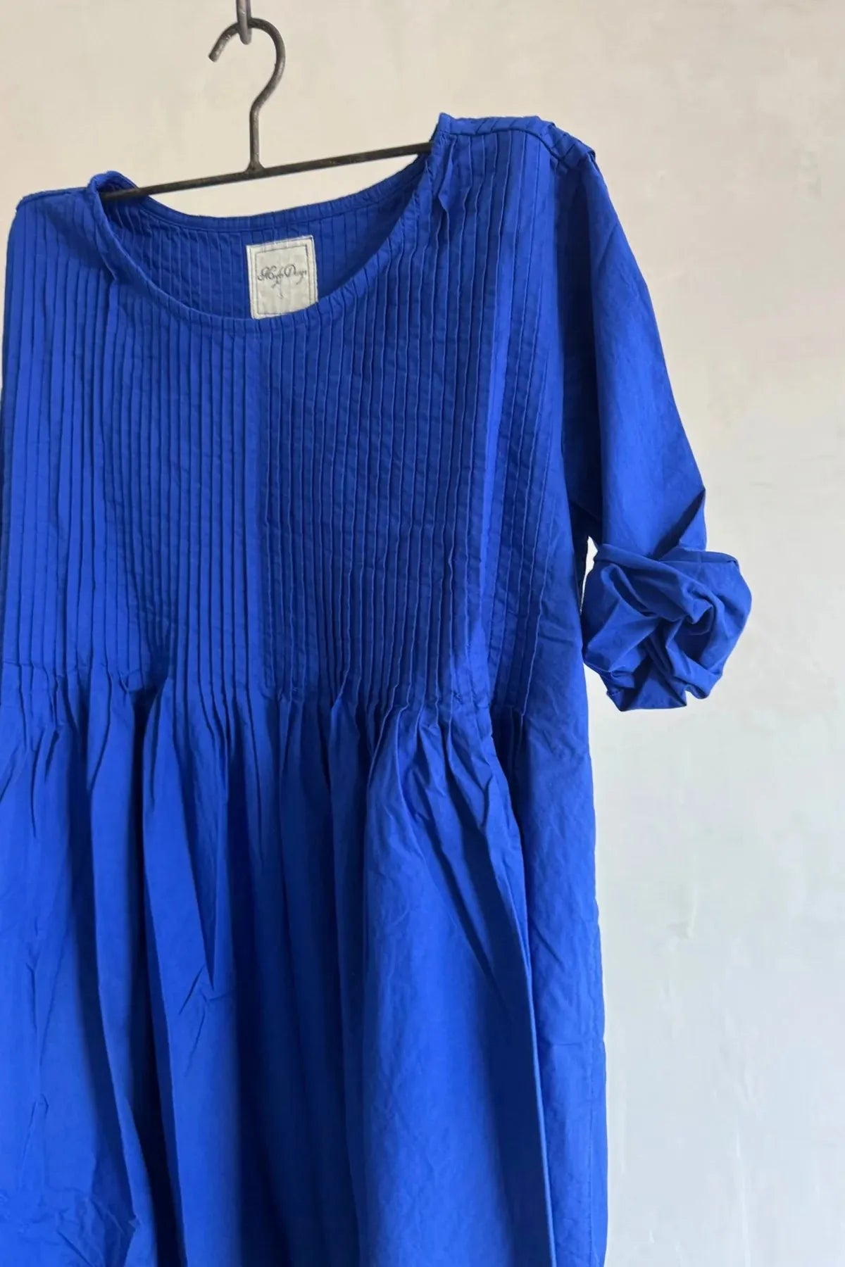 person wearing Meg by design Asili Dress- Cotton Poplin Ice - Stay Wild Collective  Dress