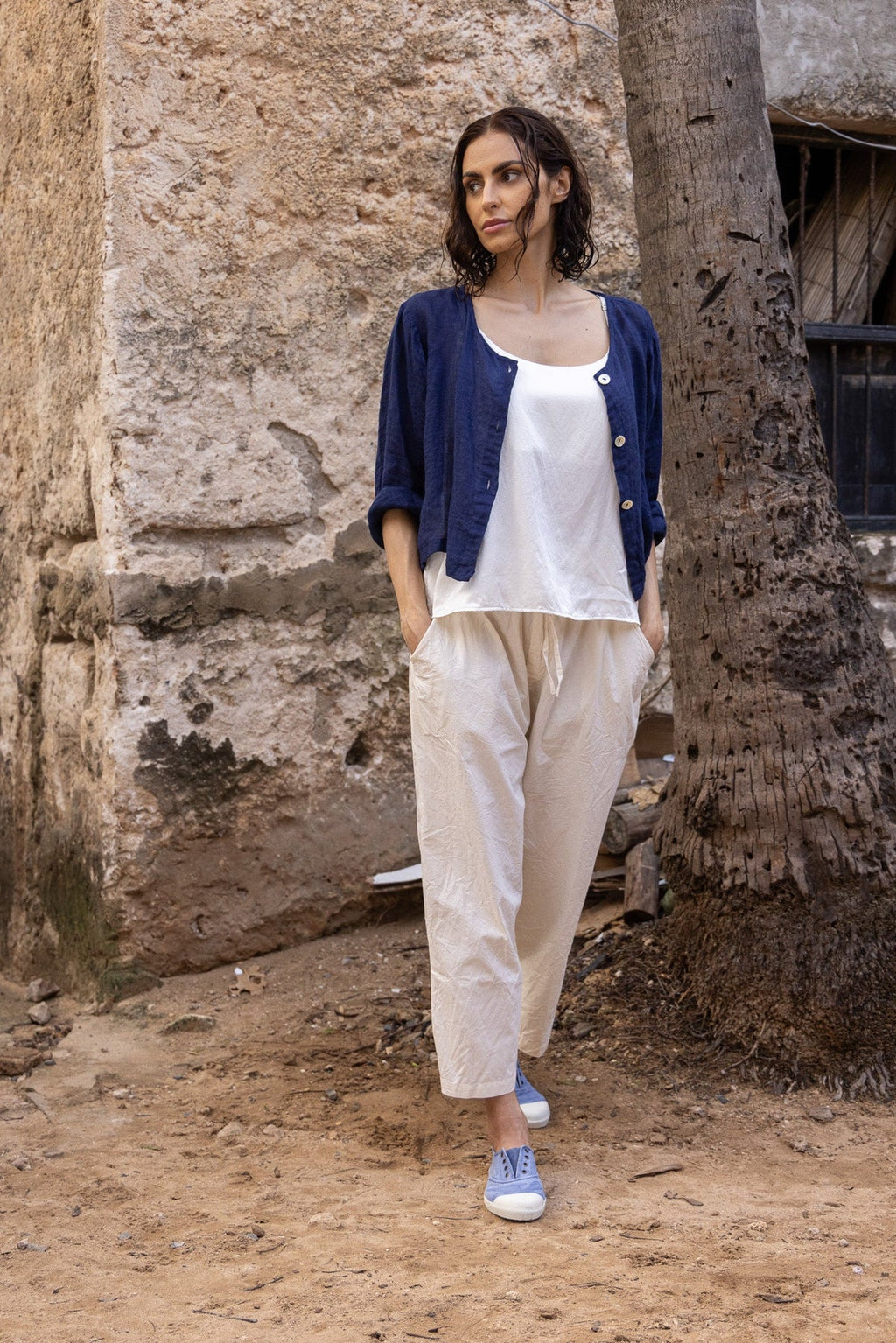  MegbyDesign Doto Jacket - Gauze Linen - Stay Wild Collective  Shirts & Tops