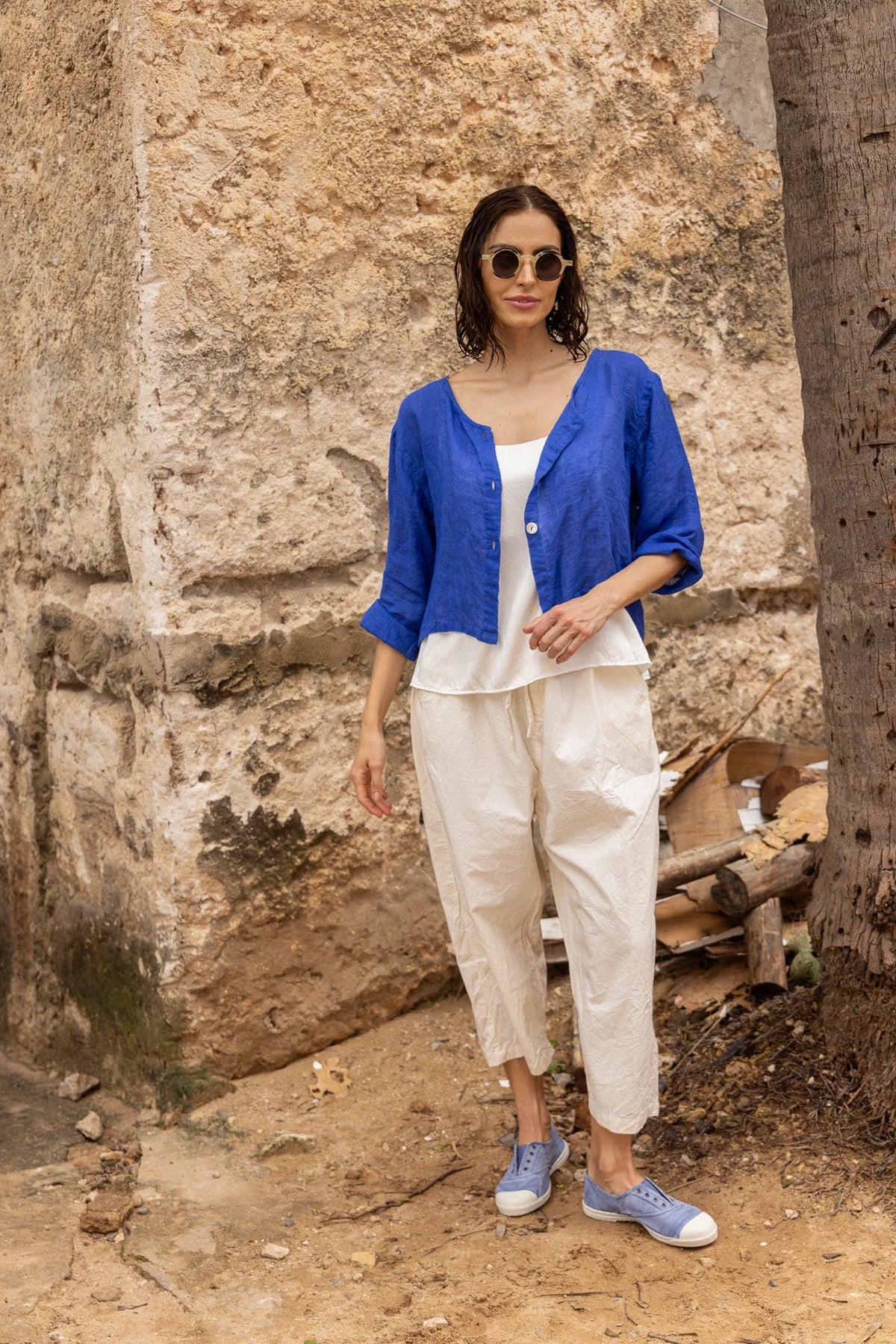  MegbyDesign Doto Jacket - Gauze Linen - Stay Wild Collective  Shirts & Tops
