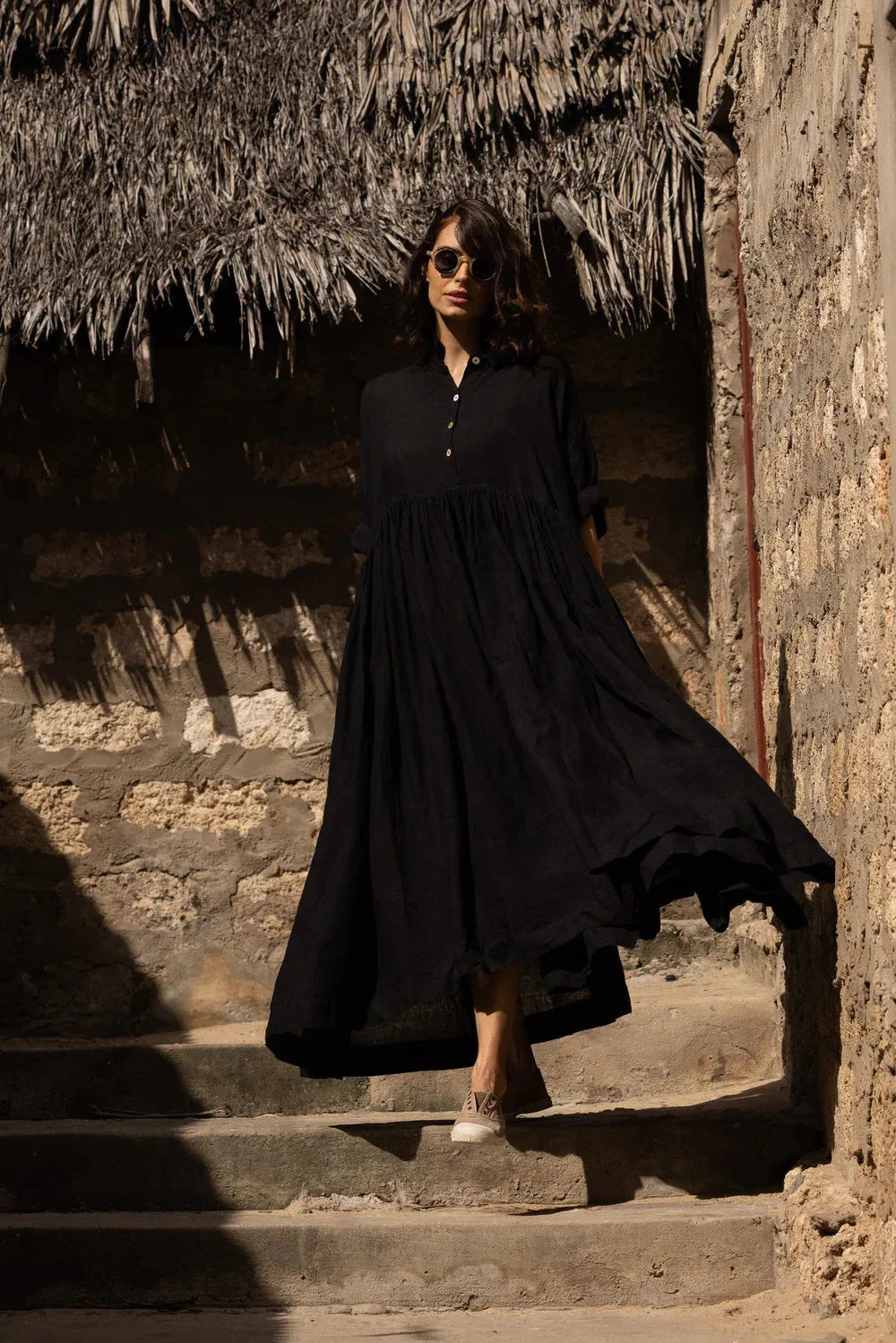 Meg by Design | Edith Dress - Linen - Stay Wild Collective  