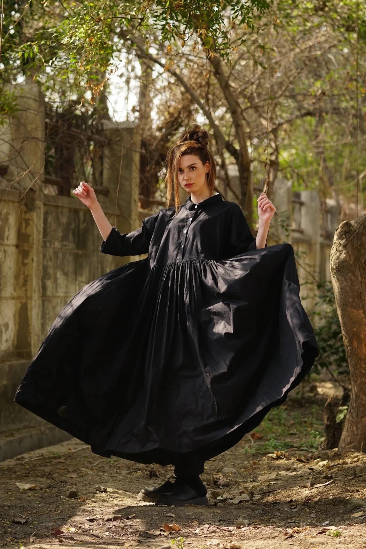 Meg by Design Edith Dress - paper cotton - Stay Wild Collective  