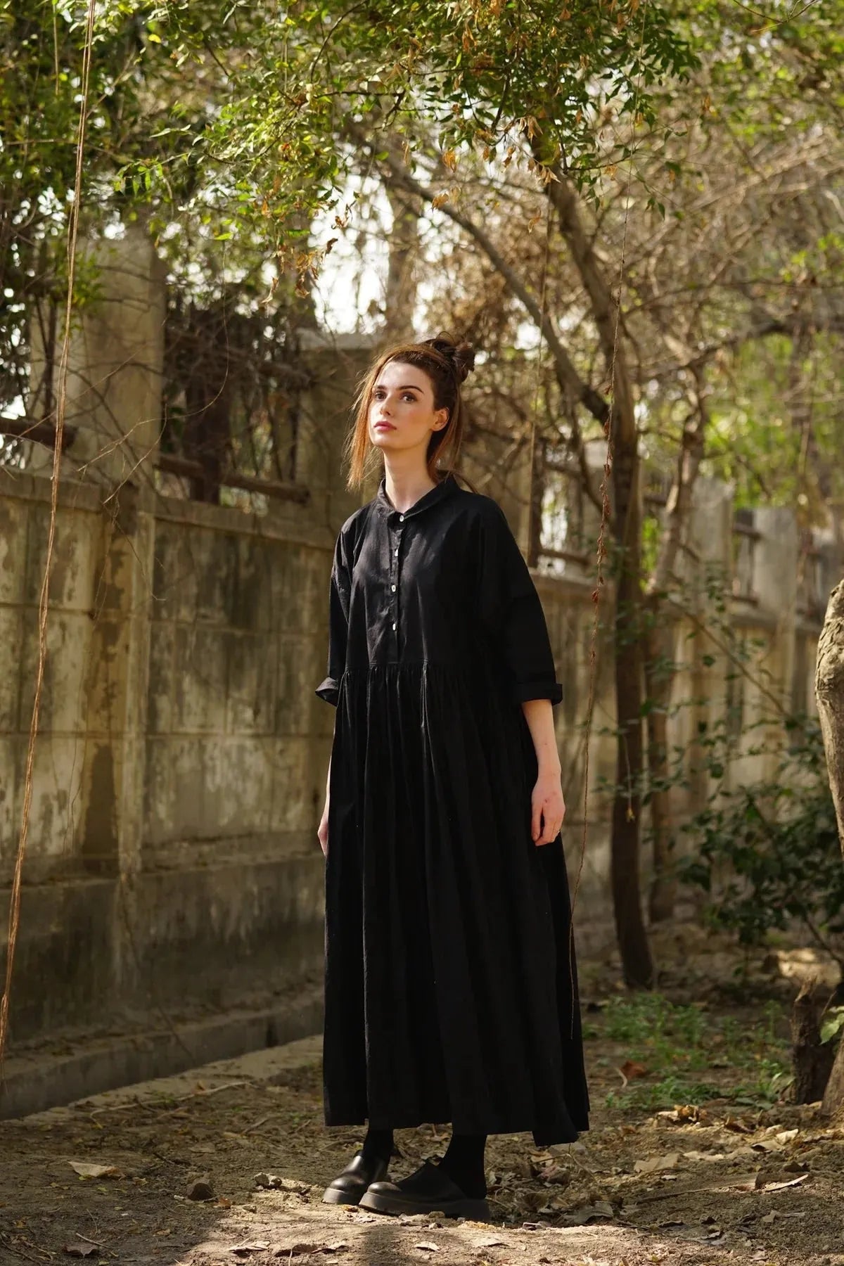 Meg by Design Edith Dress - paper cotton - Stay Wild Collective  