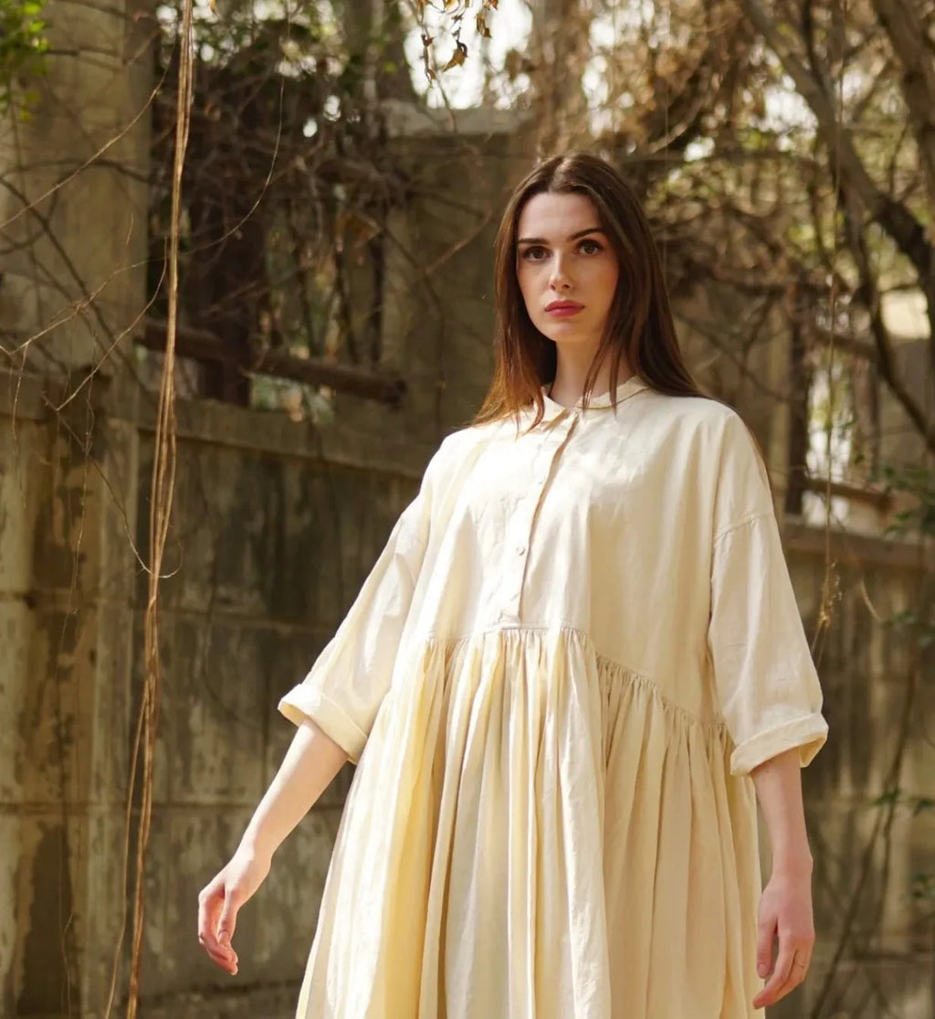 Meg by Design Edith cotton twill dress long - Stay Wild Collective  Dress