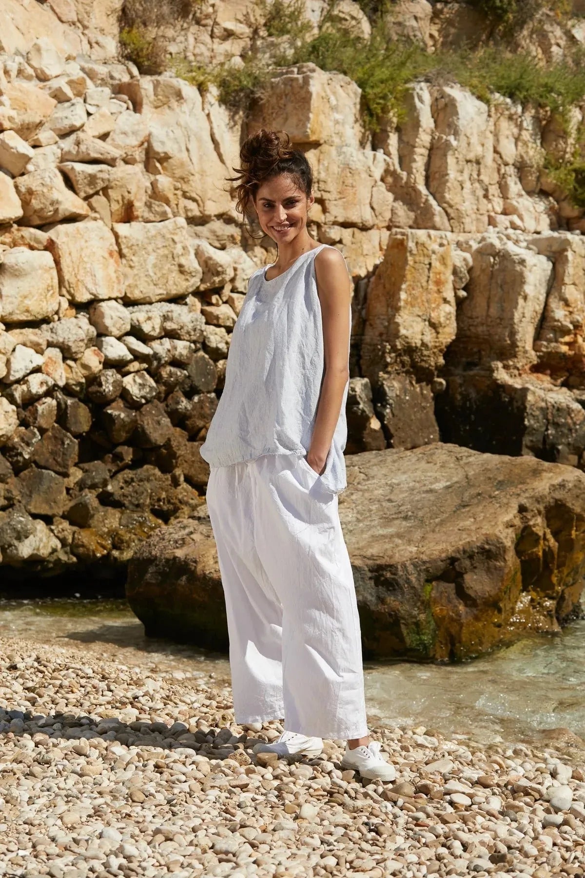 Meg by Design GIA TOP - LINEN - Stay Wild Collective  Top