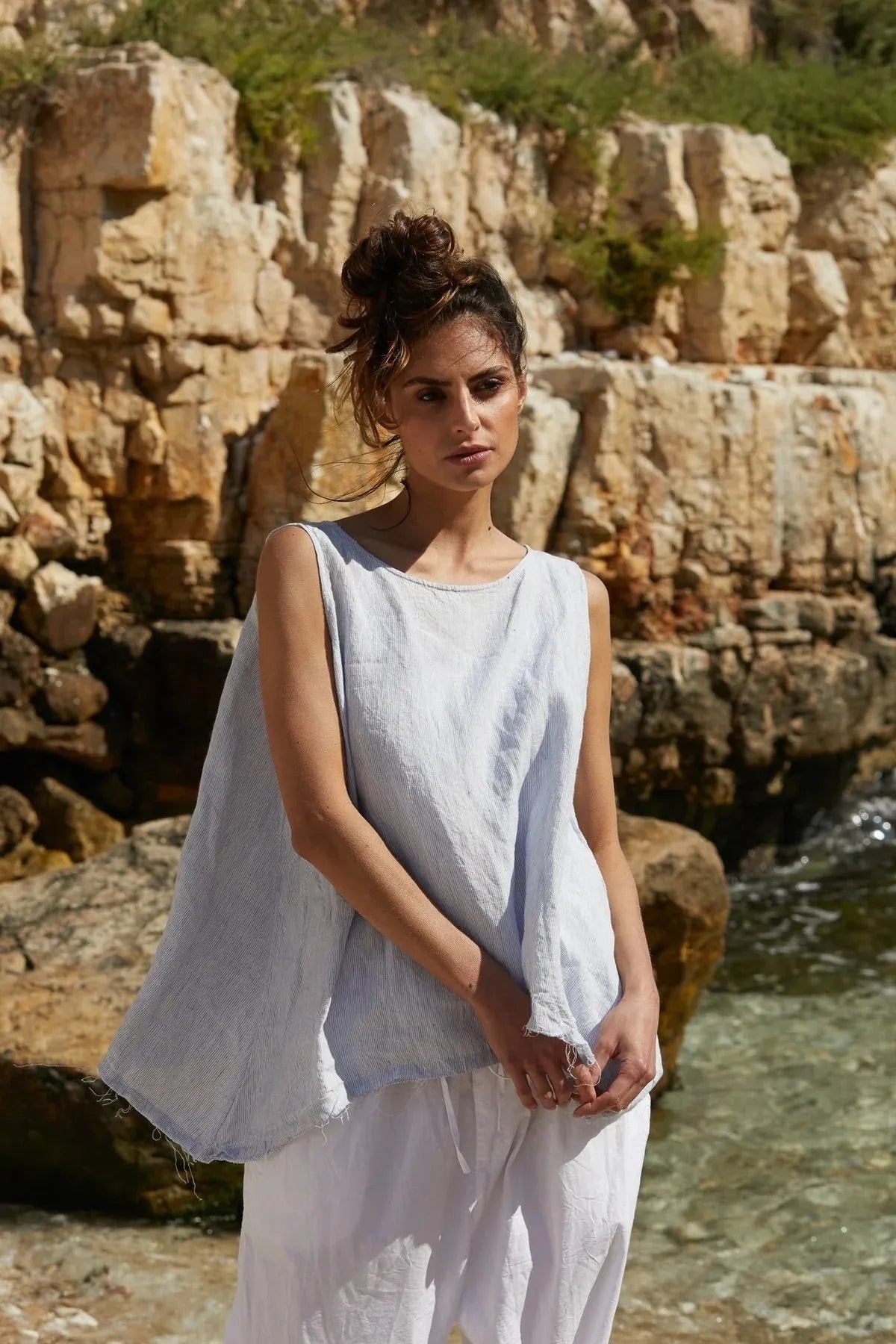 Meg by Design GIA TOP - LINEN - Stay Wild Collective  Top