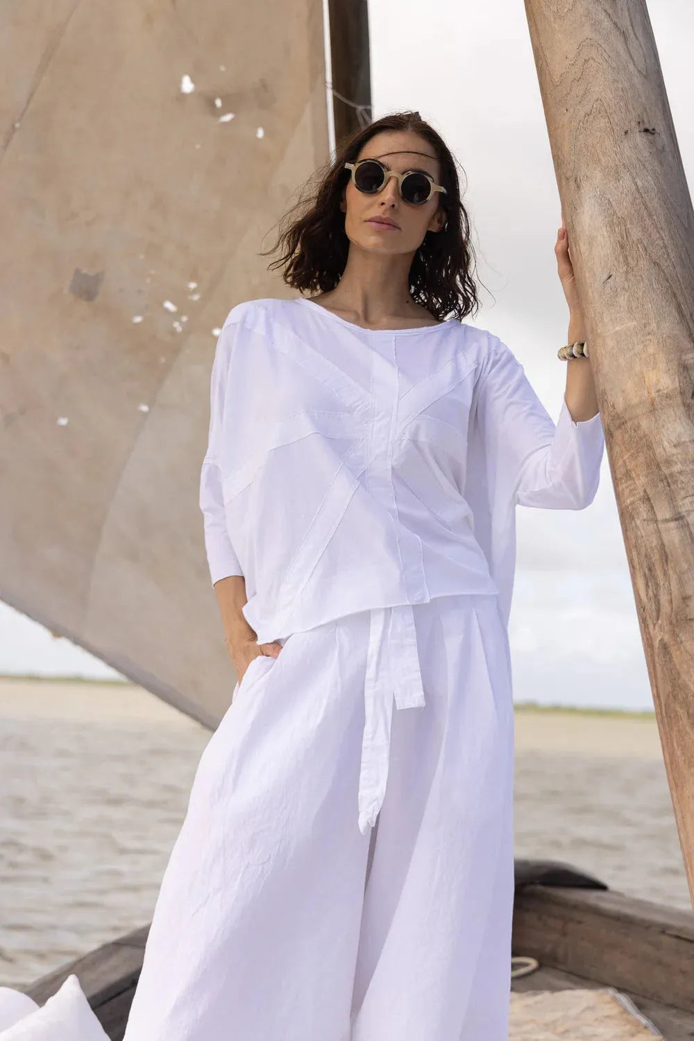 Meg by Design Harriet Trouser - Cotton Popplin - Stay Wild Collective  Pants