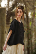 Meg by design Luna top black - Stay Wild Collective  