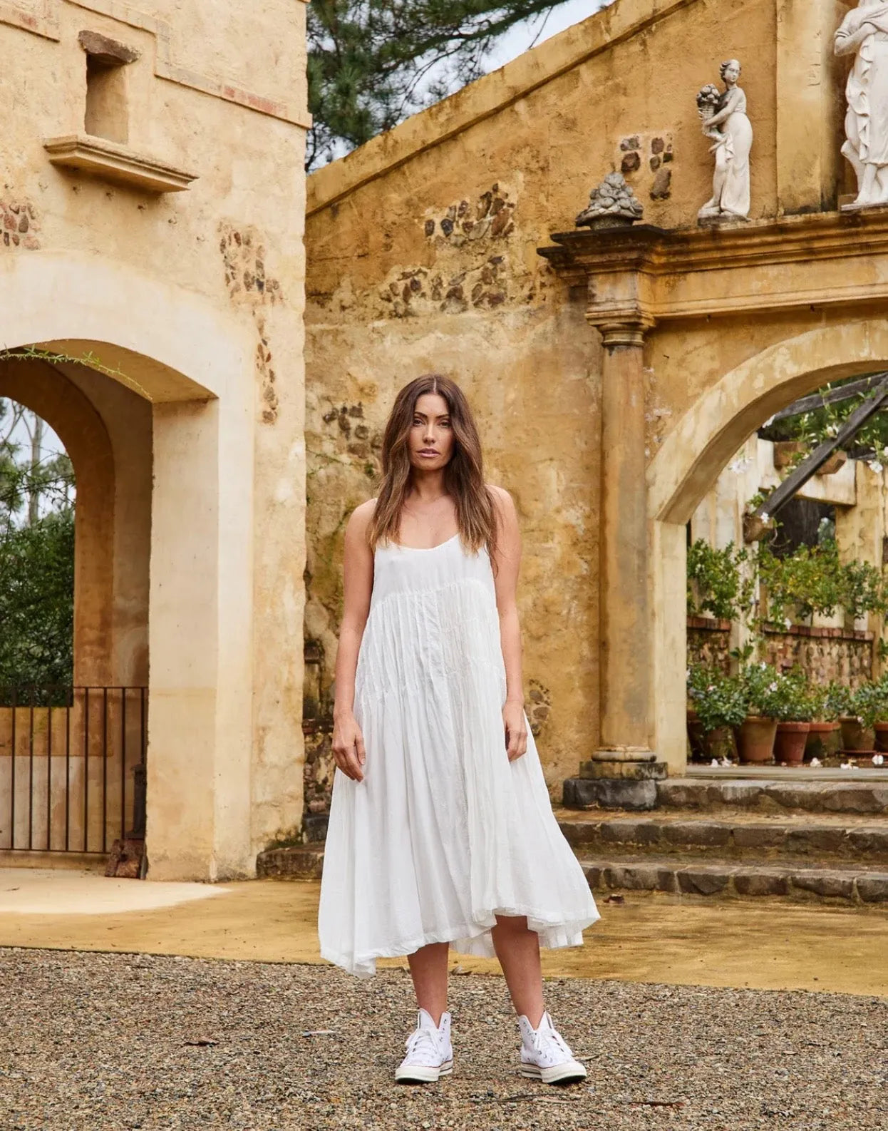 Meg by Design  Meera Dress - Cotton & Silk | White | Black - Stay Wild Collective  Dress