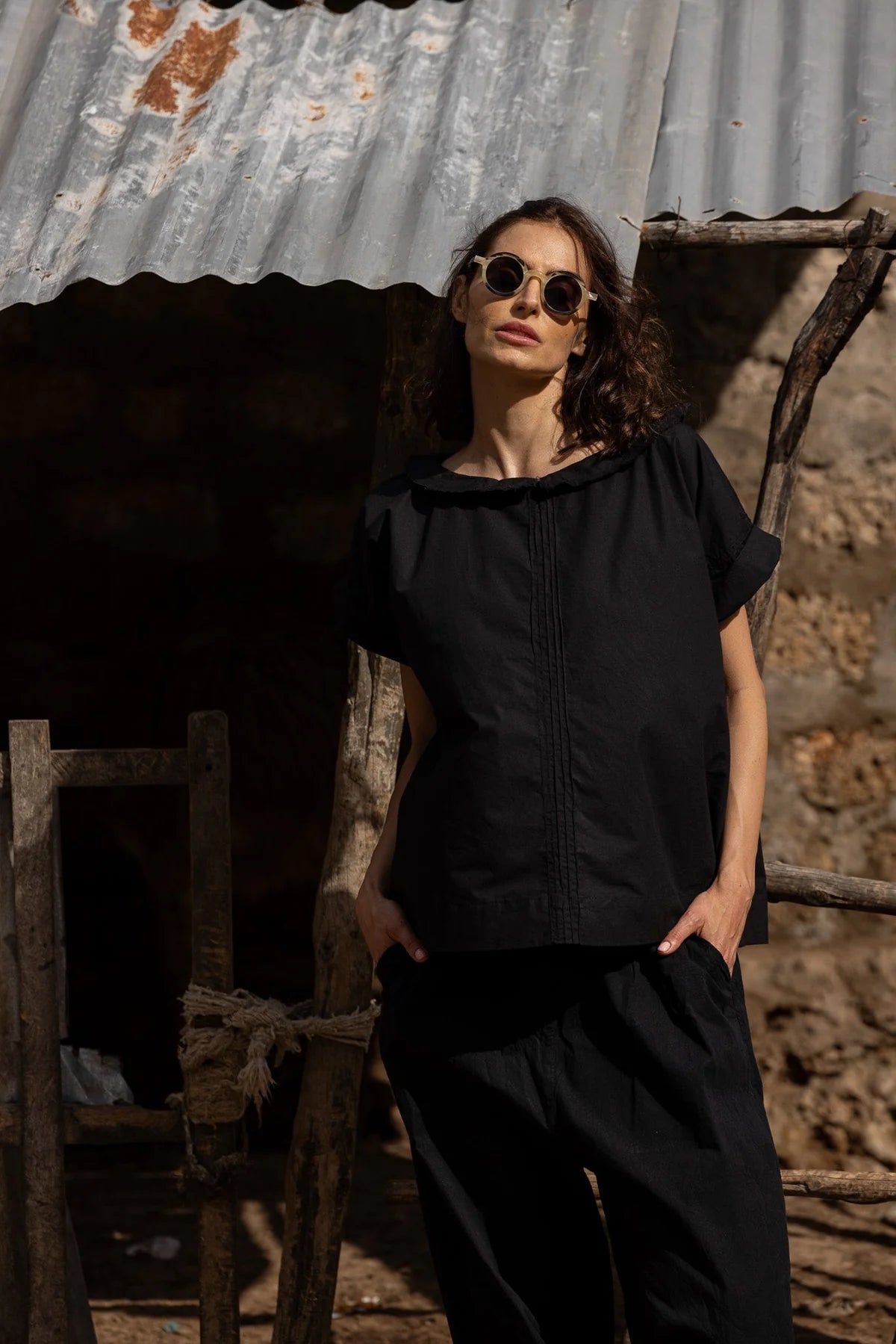  Meg by design Mia top cotton poplin - Stay Wild Collective  