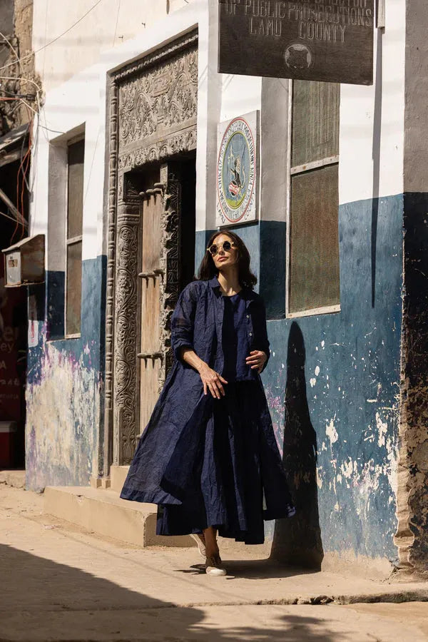 Meg by Design Minerva Jacket - Cotton Organdy Cobalt/Indigo - Stay Wild Collective  Jacket