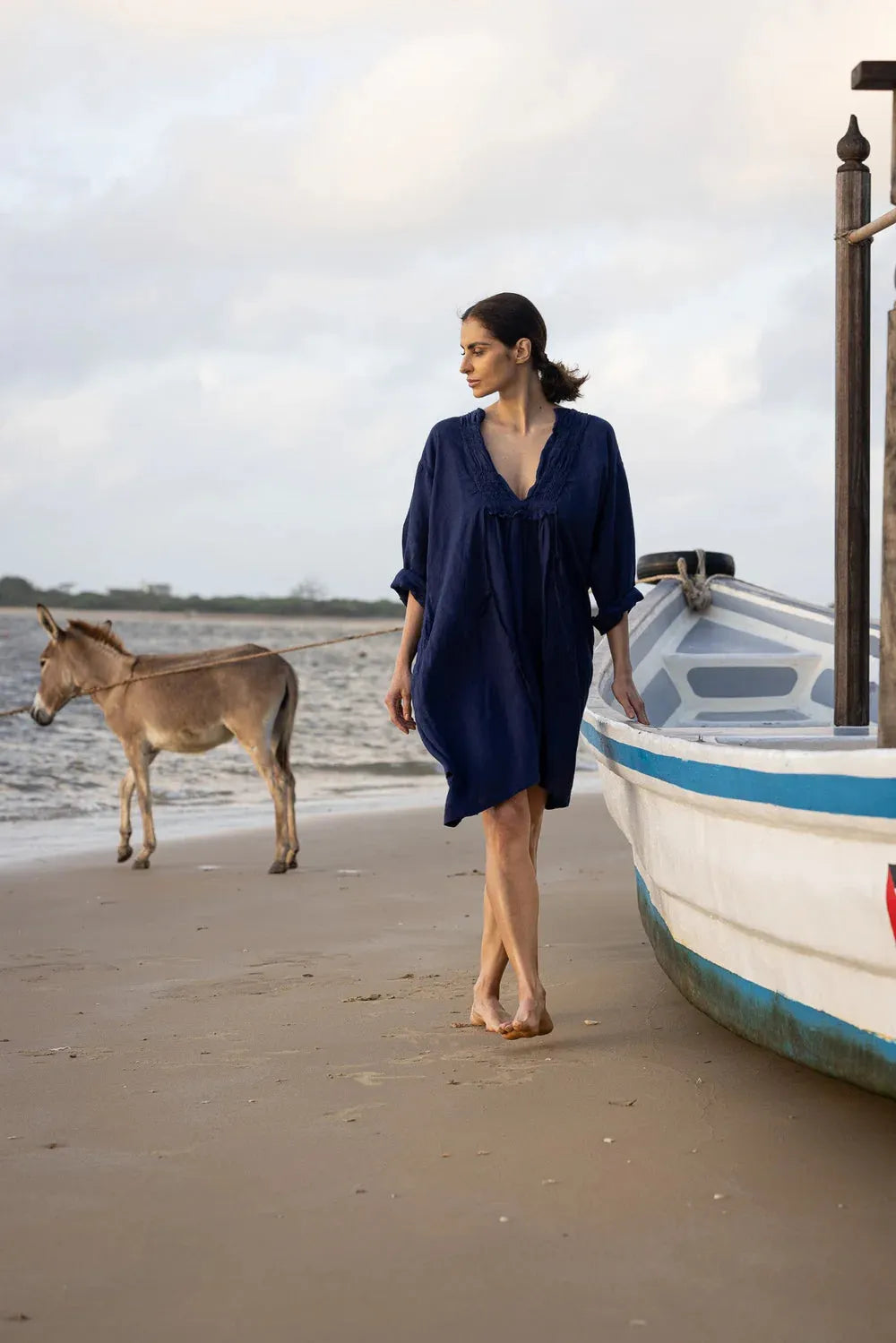 Meg by Design Nzuri Tunic - Linen - Stay Wild Collective  Dress