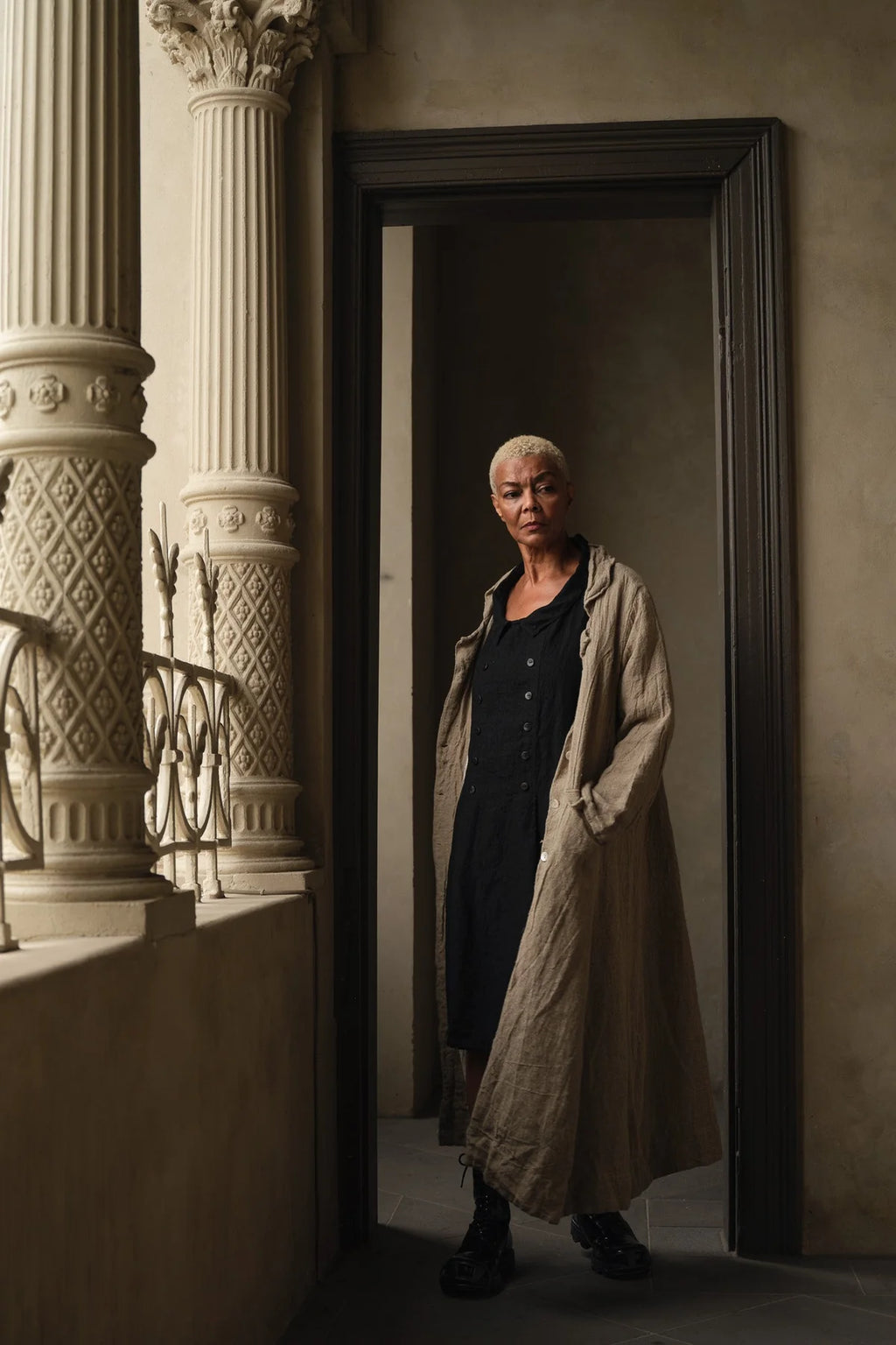  Meg by design Oliver coat raw linen - Stay Wild Collective  