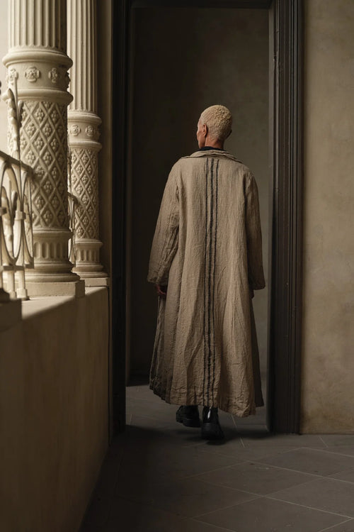  Meg by design Oliver coat raw linen - Stay Wild Collective  