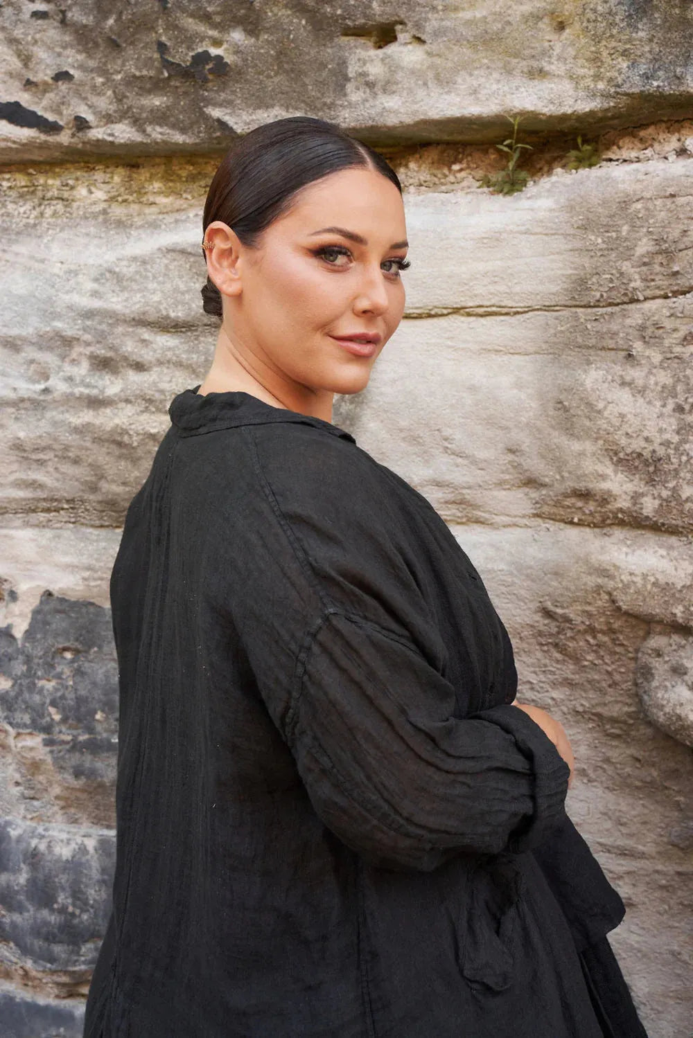  Meg by design Piaf coat linen - Stay Wild Collective  