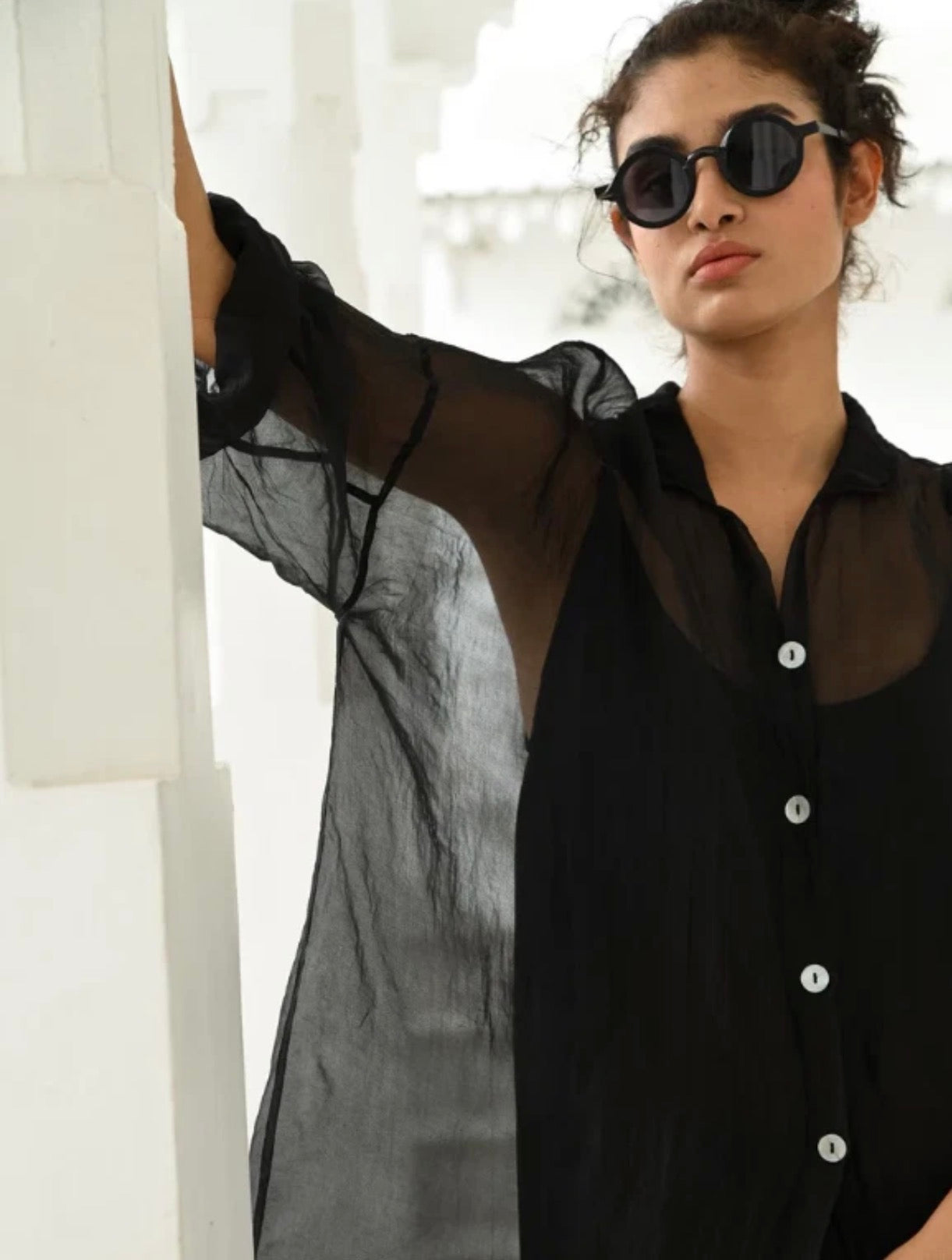  MegbyDesign Piaf coat silk organdy - Stay Wild Collective  