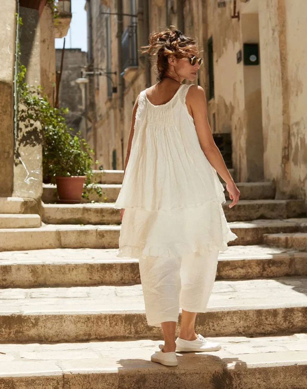 Meg by Design  Elisa (Suri) Slip - Linen | Warm White | Black - Stay Wild Collective  Dress