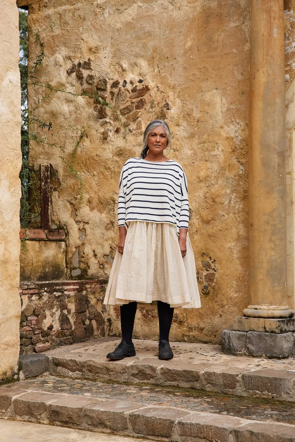 person wearing Meg by design tutu dress cotton organdy indigo short - Stay Wild Collective  