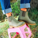 Merry People Bobbi Gumboot | Khaki Green - Stay Wild Collective  Shoes